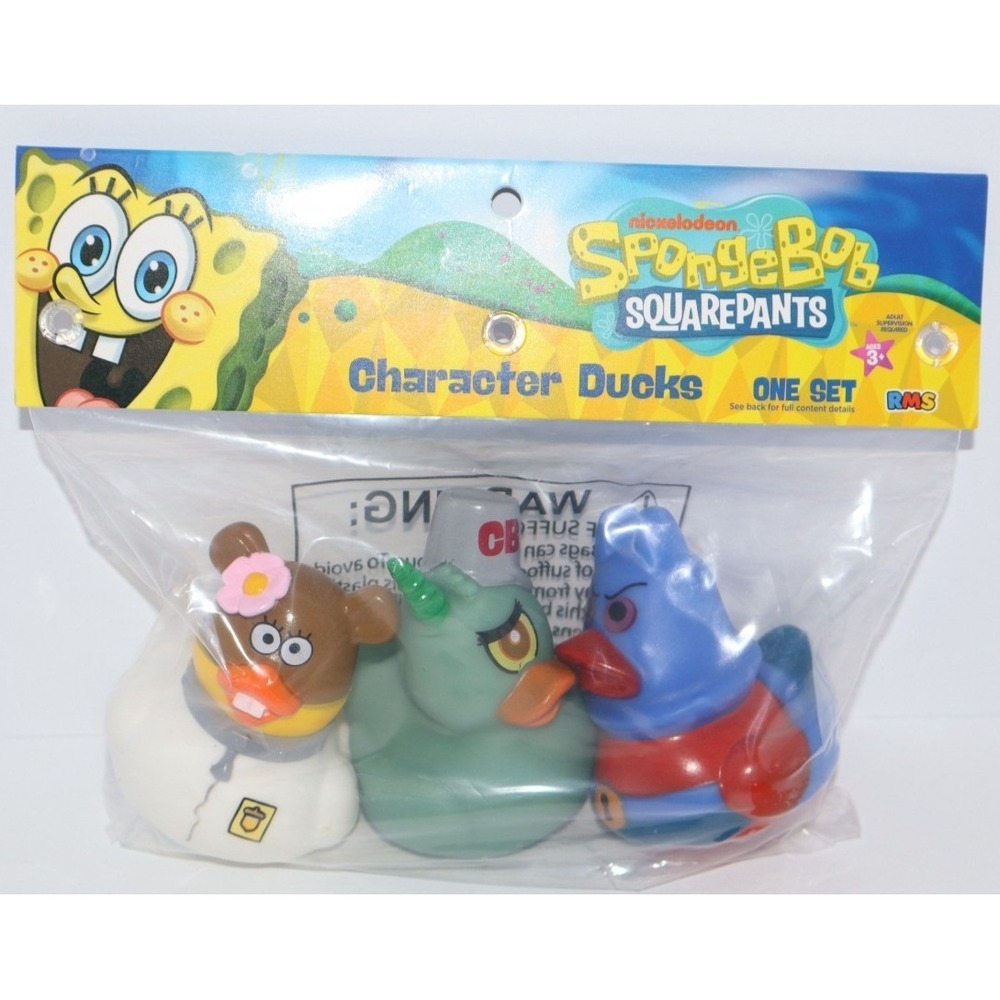 SPONGEBOB SQUAREPANTS Rubber Ducks Cruise Gift Set of 3 NEW 9207168